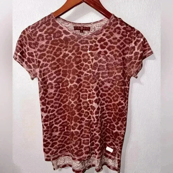 Girls 7 for all mankind V-Neck Pocket Tee Size Large - Picture 1 of 5